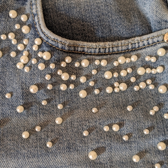 Anthropologie Pearl Detailed Skinny Jeans - Picture 3 of 10